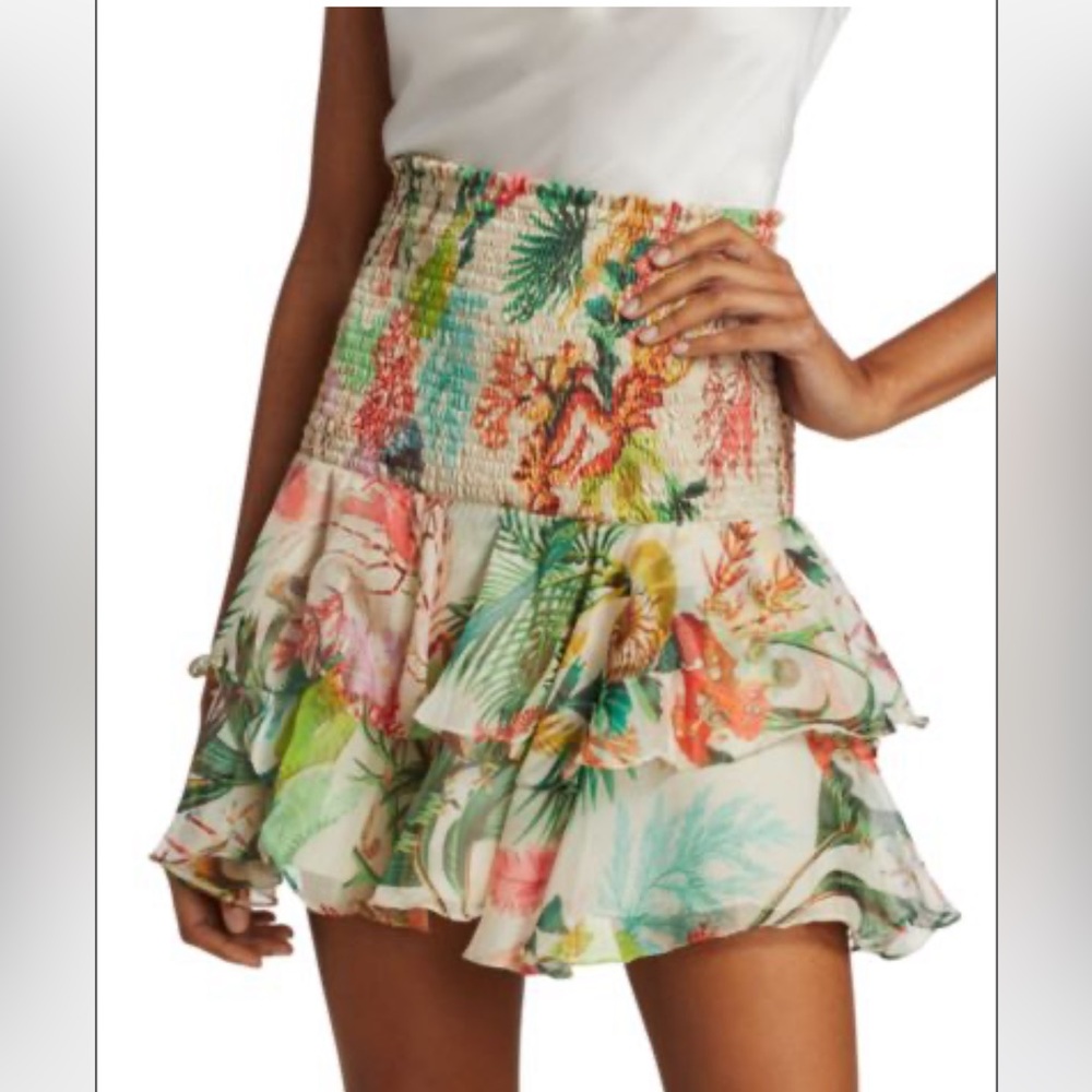 PATBO
Oasis Shirred Ruffle Mini Skirt